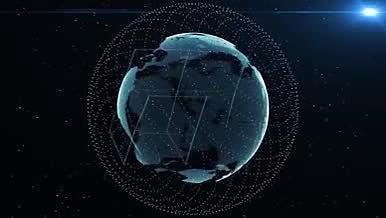 互联网科技地球光感楼人物车时代技术企业视频的预览图
